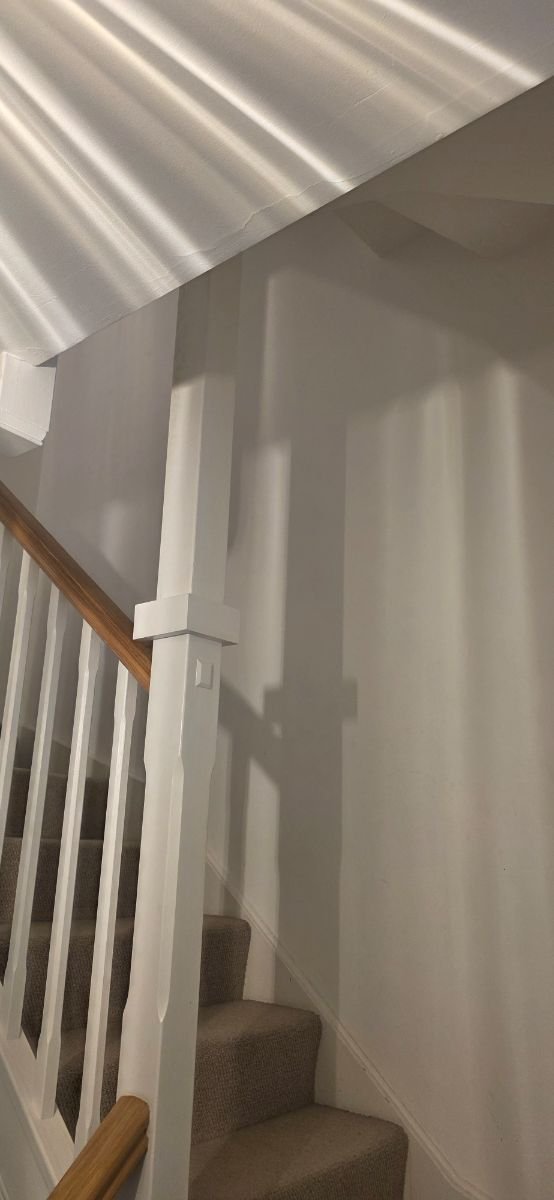 Hallway & Staircase Repaint, Soham – before