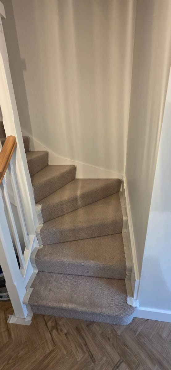 Hallway & Staircase Repaint, Soham – during the works